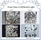 COKAOBE Silver Shimmer Wall Backdrop, Photo Backdrops - Image 4
