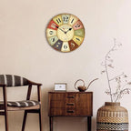 VIKMARI 8 Inch Silent Non-Ticking Wall Clock Arabic Numerals Retro Clocks - Image 5