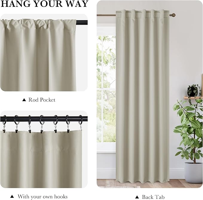 RYB HOME 100% Blackout RV Camper Curtains, Thermal Insulated Total Room - Image 3