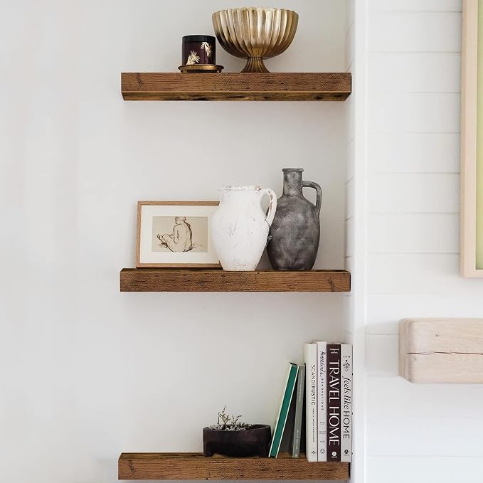 QEEIG Floating Shelves for Wall Bathroom Shelf Bedroom Kitchen Living Room - Image 8