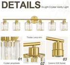 Crystal Bathroom Light Fixtures, Bathroom Lighting Fixtures Over Mirror - Image 4