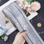 CRASPIRE 88 x 3 Inch Silver 3D Sticky Decorative Wallpaper Border Foam - Image 3