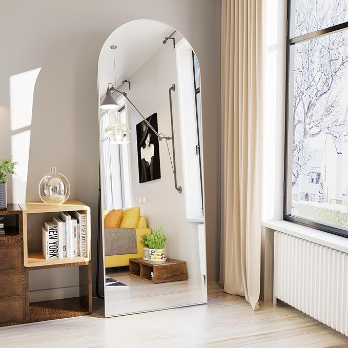 Full Length Mirror 56"x16" Arch Floor Mirror - Image 5