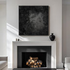 Framed Black Abstract Wall Art, Modern Canvas Prints Paintings Artwork - Image 4