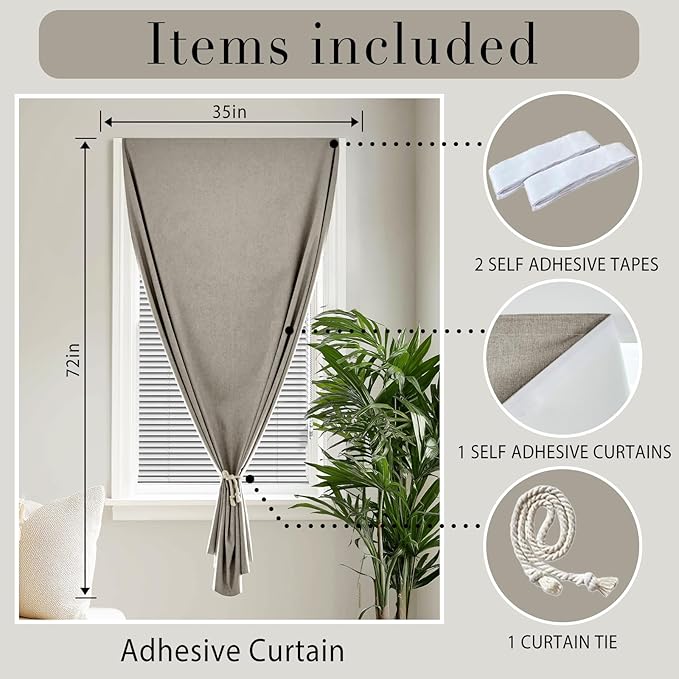 Self-Adhesive 100% Blackout Curtain - Image 6