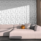 40 PCS 3D Wall Panels for Interior Décor White 11.8"*11.8" Wall Covering - Image 3