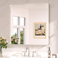 Keonjinn 30 x 30 Inch Brushed Nickel Bathroom Mirrors by Keonjinn