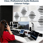 6 Pack Acoustic Wall Panels Self-Adhesive, 23.6" x 23.6" x 0.5" Acoustic Panels - Image 3