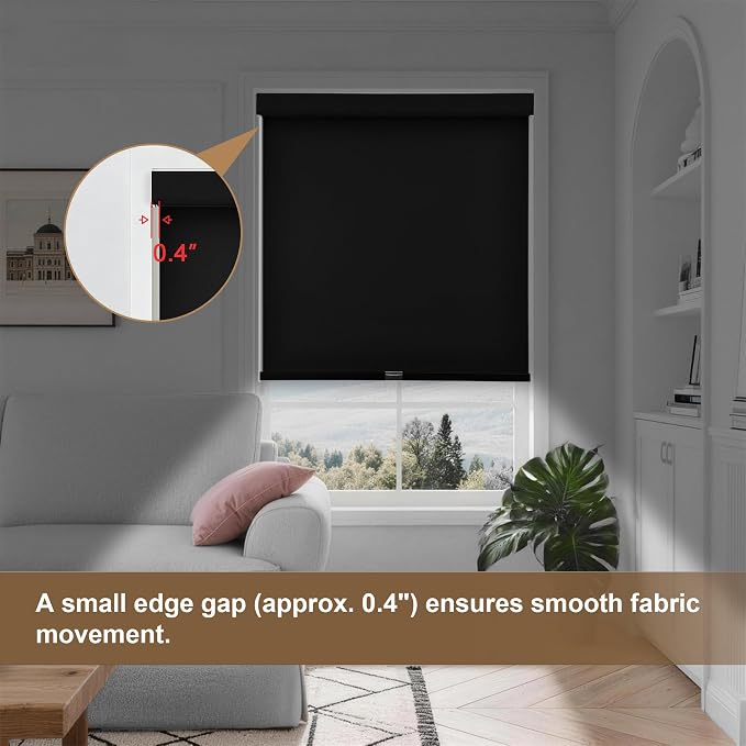 SUNOFF No Drill Tools Cordless Blackout Roller Shades Blinds - Image 7