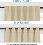 RYB HOME Blackout Curtains 80 inches Long Thermal Insulating Large Window - Image 3