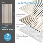 Art3d 2 Wood Slat Acoustic Panels - Image 5