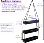 LaLaGreen 16 Inch Wall Mounted Tiered Planter - Image 2