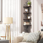 Alsonerbay Corner Shelf Wall Mount, 4 Tier Floating Shelves - Image 5
