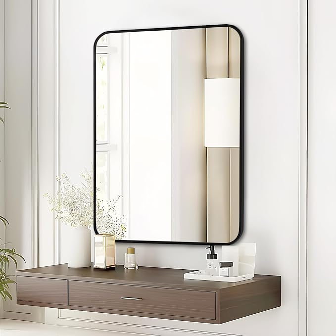 Fabuday Black Bathroom Mirror for Over Sink - Image 5