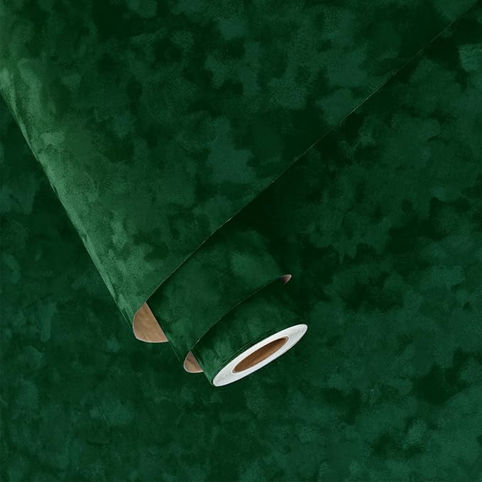 Wallercity Emerald Green Velvet Wallpaper by Wallercity