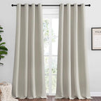 NICETOWN Natural Room Darkening Curtains 96" Long by NICETOWN