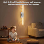 camuucci Battery Operated Wall Sconces Set of 2 Rechargeable Battery Powered - Image 7