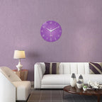 XNM Purple Wall Clock for Girls Bedroom 24 Inch Minimalist Large Wall Clocks - Image 2