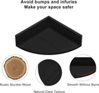 Alsonerbay Black Corner Shelf Wall Mount, Rustic Wood Shelves - Image 7