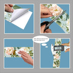 IVN Wallpaper Border Peel and Stick Wall Floral Bee Decorative Wall Trim Self - Image 8