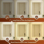 32x40 Inch LED Bathroom Mirror - Image 3