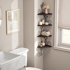Alsonerbay Corner Shelf Wall Mount, 4 Tier Floating Shelves - Image 6