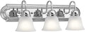 Kichler 24" 3-Light Vanity Bath Light in Chrome, Modern Bathroom Light by Kichler
