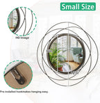Mirrors Wall Decor Iron Frame Round Art Wall Mirrors Home Decoration Hanging - Image 7