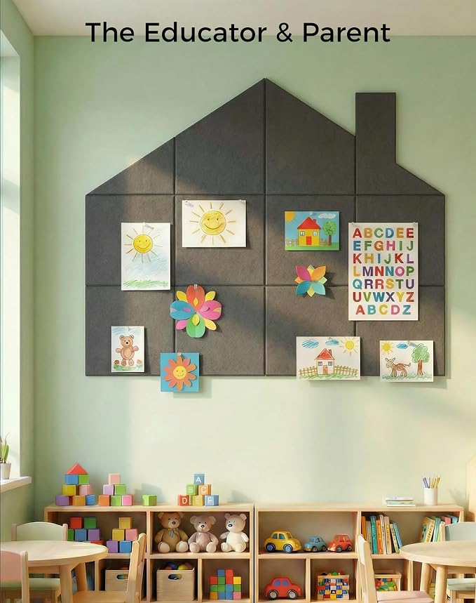 Aothia Felt Bulletin Board Tiles - Image 8