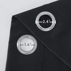 LEMOMO Blackout Curtains 66 x 84 inch/Black Curtains Set of 2 Panels/Thermal - Image 6