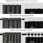 RYB HOME 100% Blackout Room Divider Curtain Panel, Thermal Insulated & Privacy - Image 4
