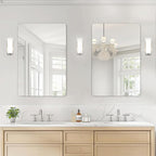 USHOWER 2-Pack Frameless Bathroom Mirror 20X30 Inch, Rectangle Wall Vanity by USHOWER
