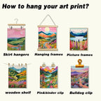 Plant Floral Landscape Wall Art Set of 9, Colorful Abstract Nature Landscape - Image 4