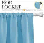 NICETOWN Kitchen Curtains for Small Windows, Privacy Thermal Insulated Blackout - Image 3