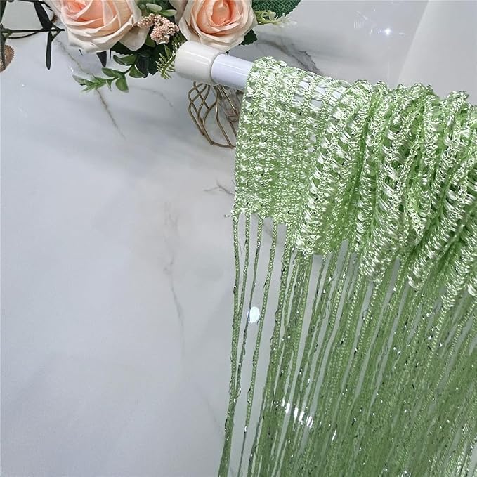 ave split Decorative Door String Curtain Wall Panel Fringe Window Room Divider - Image 3
