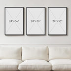 Large Framed Black and White Abstract Wall Art - Image 3