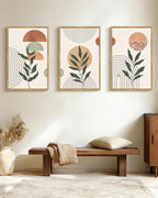 PHOPAGO Boho Wall Art Sage Plant Botanical Bohemain Framed Wall Printing Large - Image 7