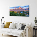 AIYISU Grand Teton Mountain Wall Art Sunset Nature National Park Posters Oxbow - Image 6