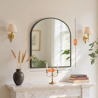 Sweetcrispy 31"x32" Arched Black Bathroom Mirrors - Image 4