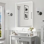 24x36 Inch White Bathroom Mirrors - Image 2