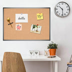VIZ-PRO Cork Notice Board, 48 X 32 Inches, Cork Bulletin Board - Image 6
