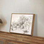 OIQArtOIQ Vintage Landscape Canvas Wall Art Framed Natural Scenery Painting - Image 6