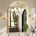 Sweetcrispy 30"x40" Arched Gold Bathroom Mirrors by Sweetcrispy