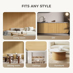 OUZUGIE 2 Pack 96x48 Inch Natural Bamboo Wall Panel – Twinned Carbides Pole - Image 4