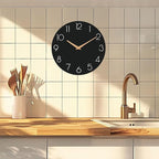 cicininc Wall Clock, 14 Inch Wooden Silent Non-Ticking, Decorative Battery - Image 7