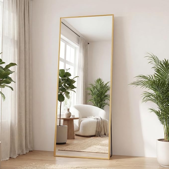 Sweetcrispy 65"x24" Full Length Mirror, Leaning or Standing Full Body Mirror - Image 2