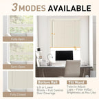 No Drill No Tool 1" Vinyl Mini Blinds, Light Filtering Horizontal Window Blinds - Image 3