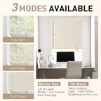 No Drill No Tool 1" Vinyl Mini Blinds, Light Filtering Horizontal Window Blinds - Image 3