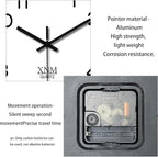 XNM Decorative Wall Clocks Battery Operated 14 Inch White Classic Wall Clock - Image 7