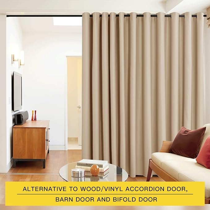 NICETOWN Closet Door Heavy Curtain, Room Dividers Shade Screens Partitions - Image 2